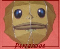 PAPER ZELDA-MAJORA MASK GORON'S MASK