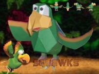 Squawks the Parrot Papercraft