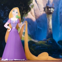 3D Rapunzel Papercraft