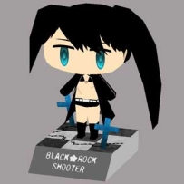 Black Rock Shooter Papercraft - Kokui Mato