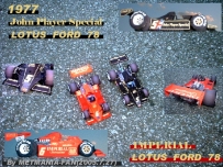 1977 John Player Special＆IMPERIAL LOTUS FORD 78