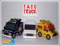 Taco Truck Paper Toys