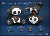 Skelanimals Papercraft - Marcy the Monkey-Foxy