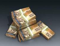 Canadian Dollar Money Papercraft