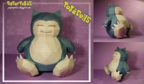 Paperpokes Snorlax Doll 卡比獸