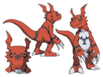 Digimon Papercraft - Guilmon 基爾獸
