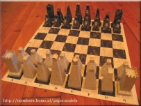 Chesspieces With Board - Complete Set