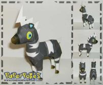 Pokemon Shimama Papercraft 條紋馬