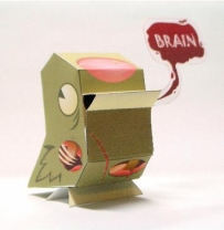 Nanibird Paper Toys - ZombieBird