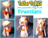 Pokemon Froslass Papercraft 雪妖女