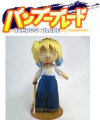 Bamboo Blade Papercraft - Kirino 竹劍少女-副将 千葉紀梨乃