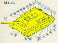 ABC minimodels-SU-85 & SU76M TANK(2款)