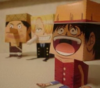 【One Piece】魯夫、香吉士、騙人布紙箱人 Luffy Sanji Usopp Box