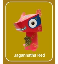 Papertoy-jagannatha red