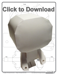 Chum Chum designer paper toy