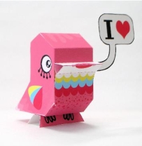 Nanibird Paper Toys - LoveBird