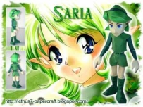 Zelda Papercraft - Saria