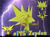 Pokemon Zapdos Papercraft 閃電鳥