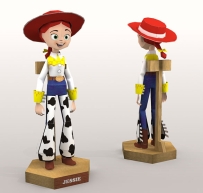 Toy Story - Jessie Cowgirl Papercraft (玩具總動員-潔西 女牛仔)