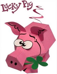 Lucky Pig Papercraft