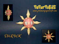 Pokemon Solrock Papercraft 太陽岩