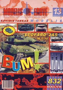Modelis ir Erdve 13 Leopard 2A5