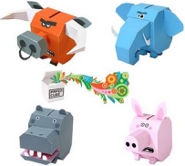 Cube Animal Papercraft Toys