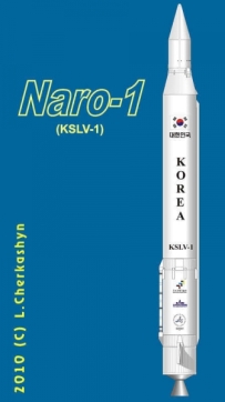Naro-1 launcher (scale 1:96)