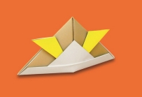 Origami series Samurai Helmet