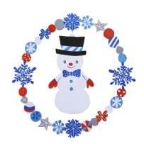 聖誕細線裝飾物:雪人/string-snowman