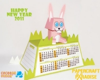 Papercraft Paradise Exclusive 2011 Bunny Calendar