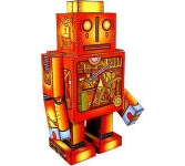Robot-11-Orange Visible Gears