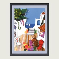紙浮雕-地中海假期