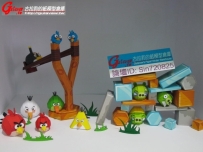 Angry Birds+ 彈弓+ 場景 9:1 含自製外盒加裝LED燈