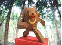 ペーパークラフト　クマー (熊的紙模型)