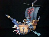 Kingdom Hearts Battleship Papercraft 王國之心