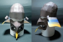 Zunari Kabuto Papercraft (Samurai Helmet) 面具
