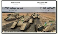 LHT36 YellowJacket Hovertank  Paper Models 雷神之錘-空浮坦克