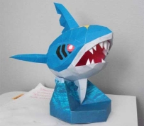 Pokemon Sharpedo Papercraft 巨牙鲨2