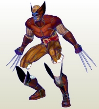 X-Man - 金鋼狼 (26CM. WOLVERINE PAPERCRAFT)