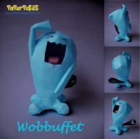 Pokemon Wobbuffet Papercraft 果然翁