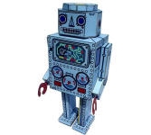 Robot-13-Blue Round Head