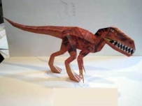Tomb Raider Papercraft - Red Velociraptor