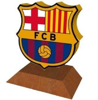 Futbol Club Barcelona Emblem Papercraft