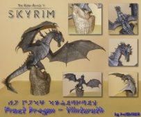 Skyrim - Frost Dragon Papercraft