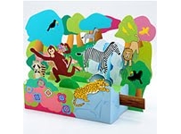 Moving Forest Animals Papercraft Diorama