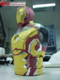 [紙模展示]鋼鐵人 Iron Man Mark 24(鋼鐵人3) Part1完成