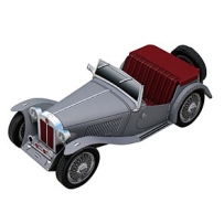 Classic Car Papercraft - MG TC Midget