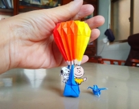 摺紙-熱氣球作品分享