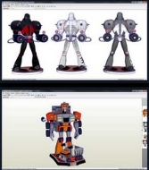 Transformers WreckGar & Omega Spawn Papercraft